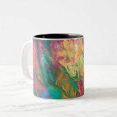 Rainbow Coffee Mok Boho Kleurrijke Thee Beverage C (Voorkant links)