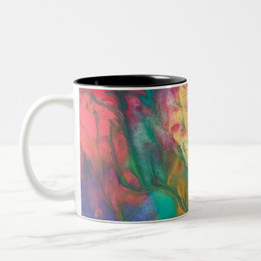 Rainbow Coffee Mok Boho Kleurrijke Thee Beverage C (Links)