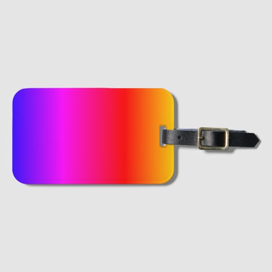 Rainbow Color Bagagelabel (Voorkant (horizontaal))