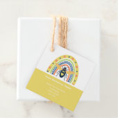 Rainbow Color Block van Retro Beetster Bedankjes Labels (In situ)