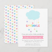 Rainbow Color Cloud Harten Baby sprinkhals Kaart (Voorkant / Achterkant)