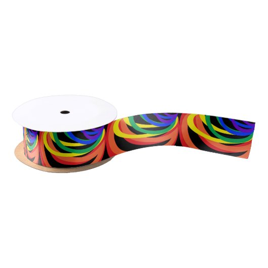 Rainbow Color Crescent Abstract lint (Spoel)