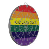 rainbow color dartbord (Voorkant Links)