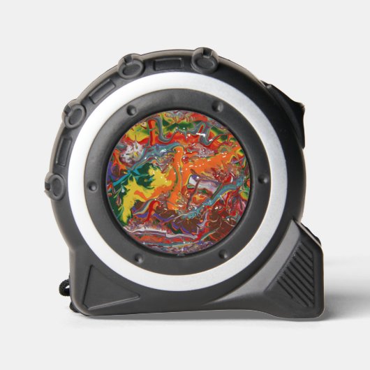 Rainbow Color Flow Paint Art Rolmaat (Voorkant)