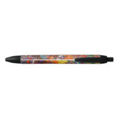 Rainbow Color Flow Paint Art Zwarte Inkt Pen (Achterkant)
