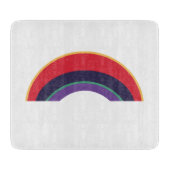 Rainbow Color Regenbogen Arcobaleno Snijplank (Voorkant)
