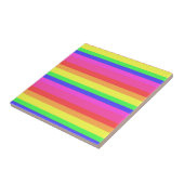 Rainbow Color Spectrum Stripes Design Tegeltje (Zijkant)