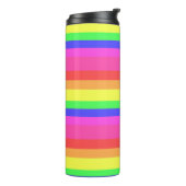 Rainbow Color Spectrum Stripes Design Thermosbeker (Gedraaid links)