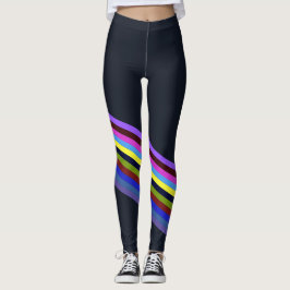 Rainbow Color Stripes Regenbogen Regenbogenfarben Leggings