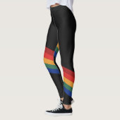 Rainbow Color Stripes Regenbogen Regenbogenfarben Leggings (Links)
