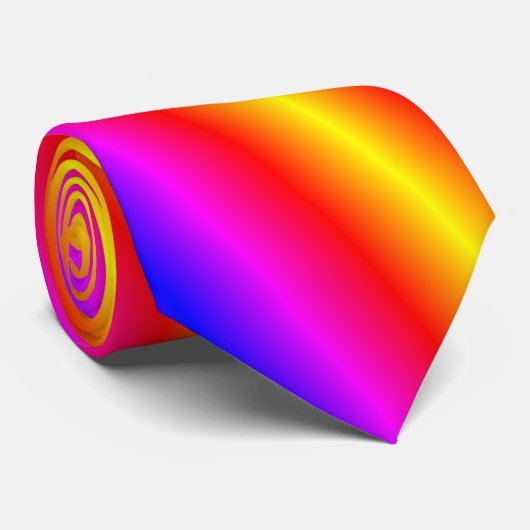 Rainbow Color Stropdas (Opgerold)