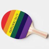 rainbow color tafeltennisbatje (Zijkant)