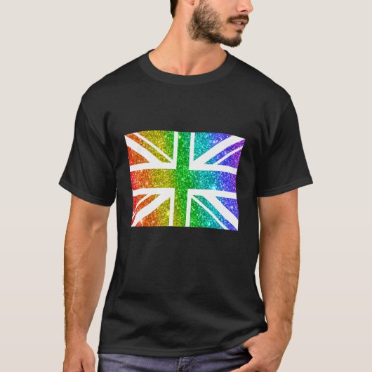 Rainbow Color UK Patriottische vlag Verenigd Konin T-shirt (Voorkant)