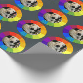 Rainbow Color Wheel Cadeaupapier (Hoek)