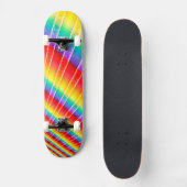 Rainbow Colorburst Persoonlijk Skateboard (Voorkant)