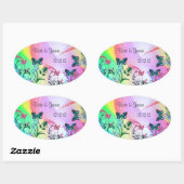 RAINBOW COLORED ENVELOPE SEAL STICKERS (Vel)