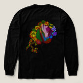 Rainbow Colored Floral Tri-Blend Shirt (Achterkant)