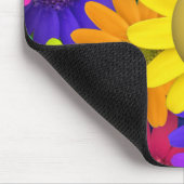 Rainbow Colored Happy Face Flowers Muismat (Hoek)