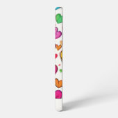 Rainbow Colored Hearts Monogram Samsung Galaxy Hoesje (Linkerkant)