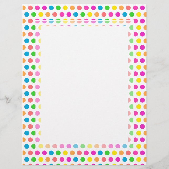 Rainbow Colored Polka Dots Fun Happy Pattern (Voorkant)