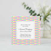 Rainbow Colored Polka Dots Fun Happy Pattern Kaart (Staand voorkant)