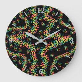 Rainbow Colored Seurat Style Pointillism Pattern Grote Klok