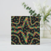 Rainbow Colored Seurat Style Pointillism Pattern Kaart (Staand voorkant)