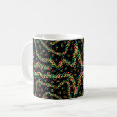 Rainbow Colored Seurat Style Pointillism Pattern Koffiemok (Voorkant links)