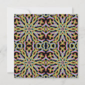 Rainbow Colored String Rope Pattern Art Kaart (Voorkant)
