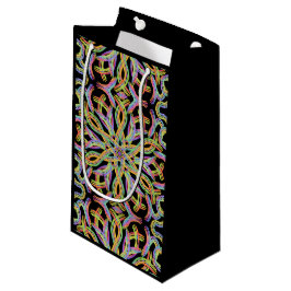 Rainbow Colored String Rope Pattern Art Klein Cadeauzakje