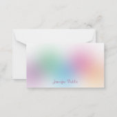Rainbow Colorful Calligraphy Monogram Sjabloon (Voorkant)