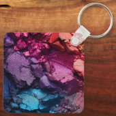 Rainbow Colorful Eyeshadow Cosmetologist Keychain (Achterkant)