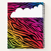 Rainbow Colorful Funky Fox Notitieboek (Achterkant)