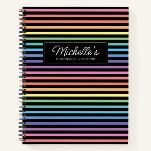 Rainbow Colorful Homeschool Copy Work Notitieboek