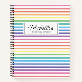 Rainbow Colorful Homeschool Copy Work Notitieboek