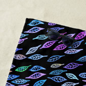 Rainbow Colorful Leaves Feather Waterverf Pattern Strandlaken (In situ)