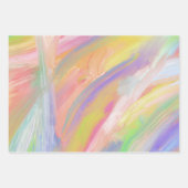 Rainbow Colorful Oil Painting Pastel Variety Inpakpapier Vel (Voorkant 3)