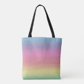 Rainbow Colorful Pastel Tote Bag (Achterkant)