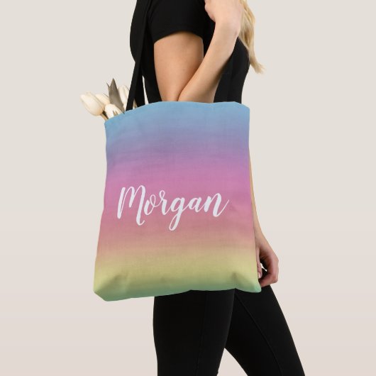 Rainbow Colorful Pastel Tote Bag (Dichtbij)