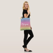 Rainbow Colorful Pastel Tote Bag (Op model)