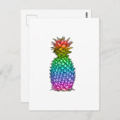 Rainbow Colorful Pineappel Briefkaart (Voorkant / Achterkant)