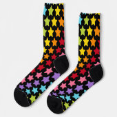 Rainbow Colorful Stars Socks Sokken (Links)