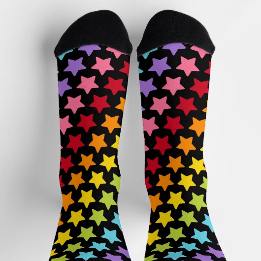 Rainbow Colorful Stars Socks Sokken (Top)