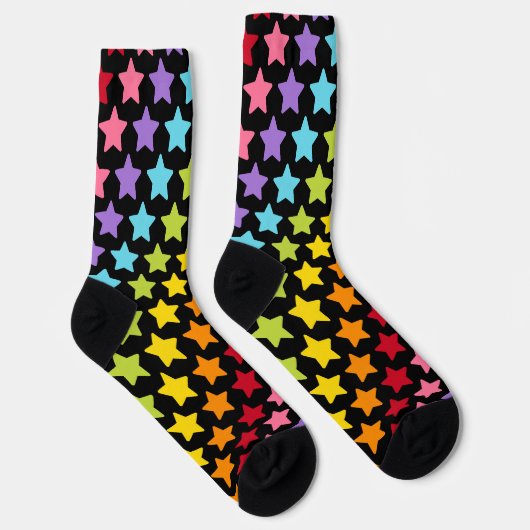 Rainbow Colorful Stars Socks Sokken (Rechts)