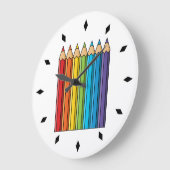 Rainbow Coloring Pencils Grote Klok (Hoek)