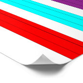 Rainbow Coloring Pencils Kinder Name Afbeelding Poster (Hoek)