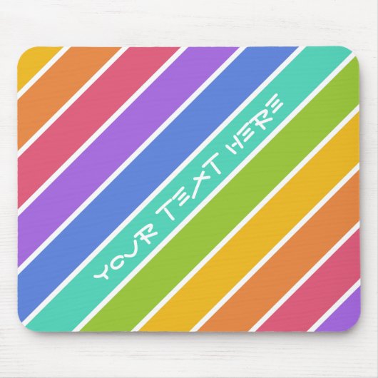 Rainbow Colors aangepast mousepad Muismat (Voorkant)