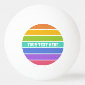 Rainbow Colors, aangepast pingpongballen (Voorkant)