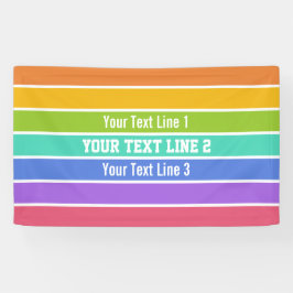 Rainbow Colors aangepaste banners