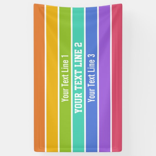 Rainbow Colors aangepaste banners (Verticaal)